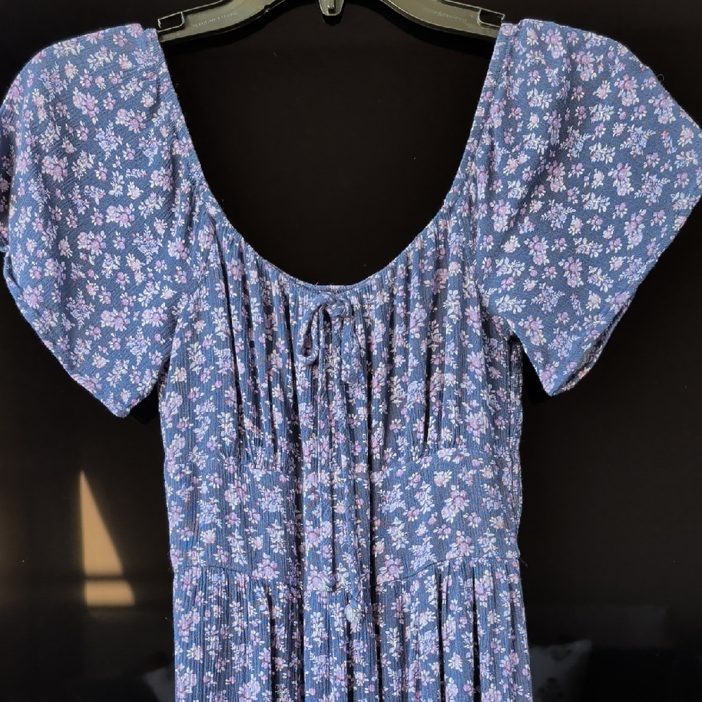 Rewind Purple Floral Dress